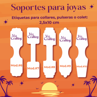 Soporte de Collar/Pulsera (2,5x10cm)