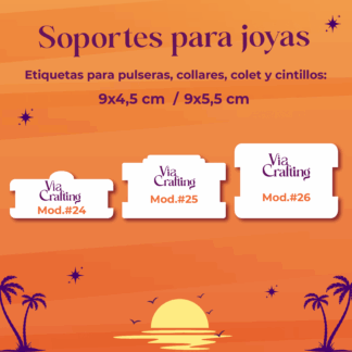 Soporte de Pulseras/Colllares (9x4,5cm/9x5,5cm)